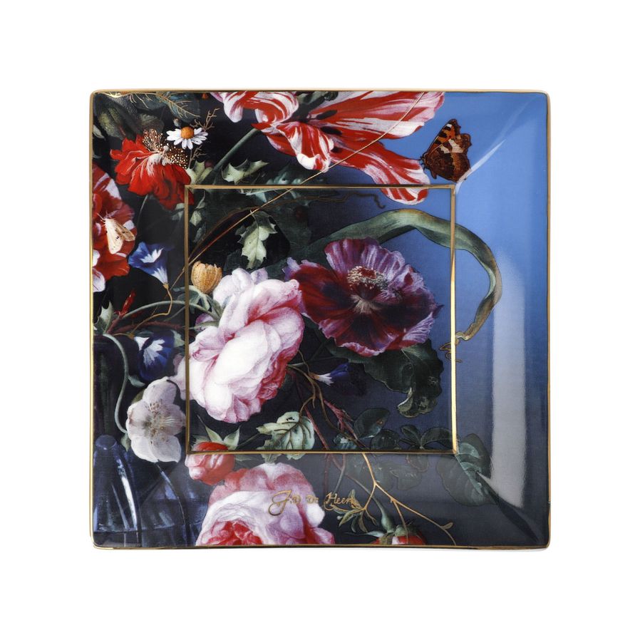 De Heem Summer Flowers Square 16cm Plate image 0